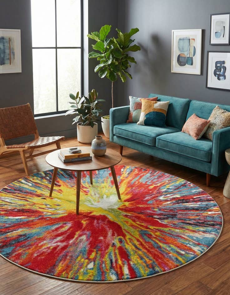 Detail image of  8' x 8' Tuscany Round Rug