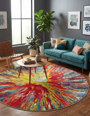 8' x 8' Tuscany Round Rug