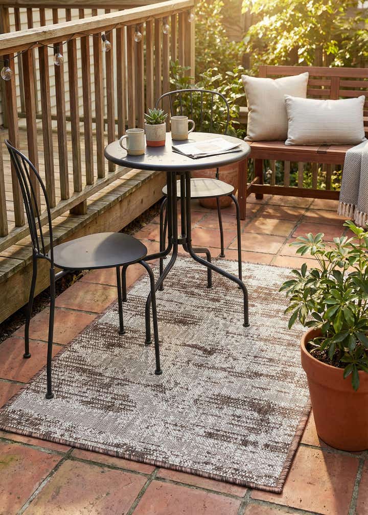 2' x 3' Easy-Clean Modern Indoor / Outdoor Rug