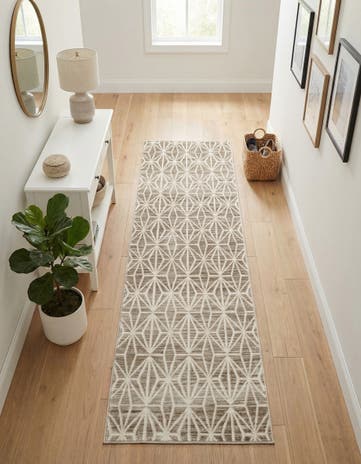 Jill Zarin Brown Uptown Fifth Avenue Runner Rug