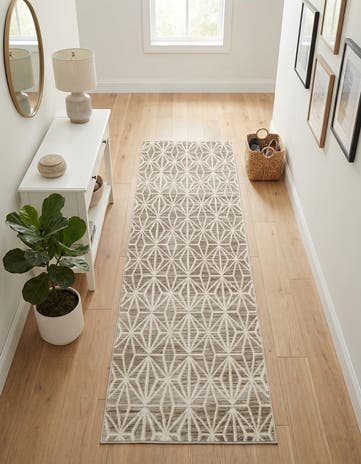 Jill Zarin Brown Uptown Fifth Avenue Runner Rug