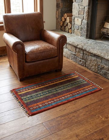 1' 8 x 3' 3 Hand Knotted Kazak Rug