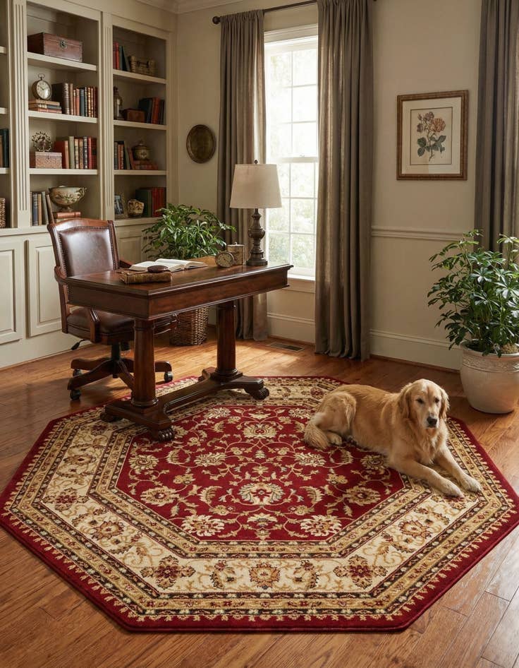 Detail image of  7' 10 x 7' 10 Aditi Octagon Rug