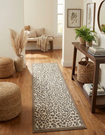 Brown Savannah Runner Rug
