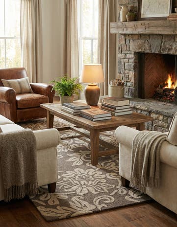 5' 1 x 8' Agra Wool Rug