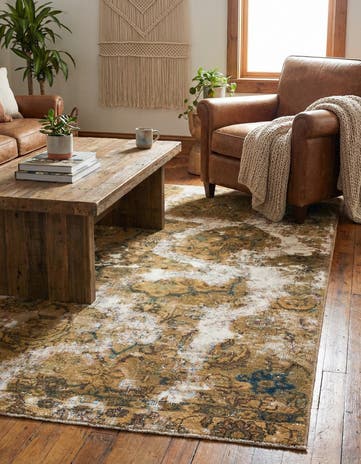 3' 4 x 6' Hand Knotted Ultra Vintage Persian Wool Rug