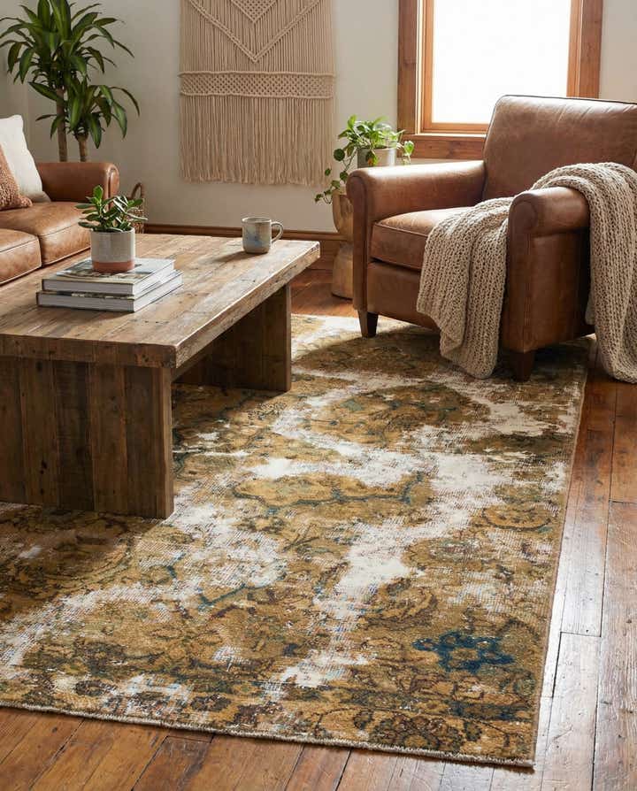 3' 4 x 6' Hand Knotted Ultra Vintage Persian Wool Rug