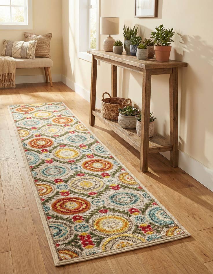 Detail image of 2' x 8' Easy-Clean Casablanca Indoor / Outdoor Runner Rug