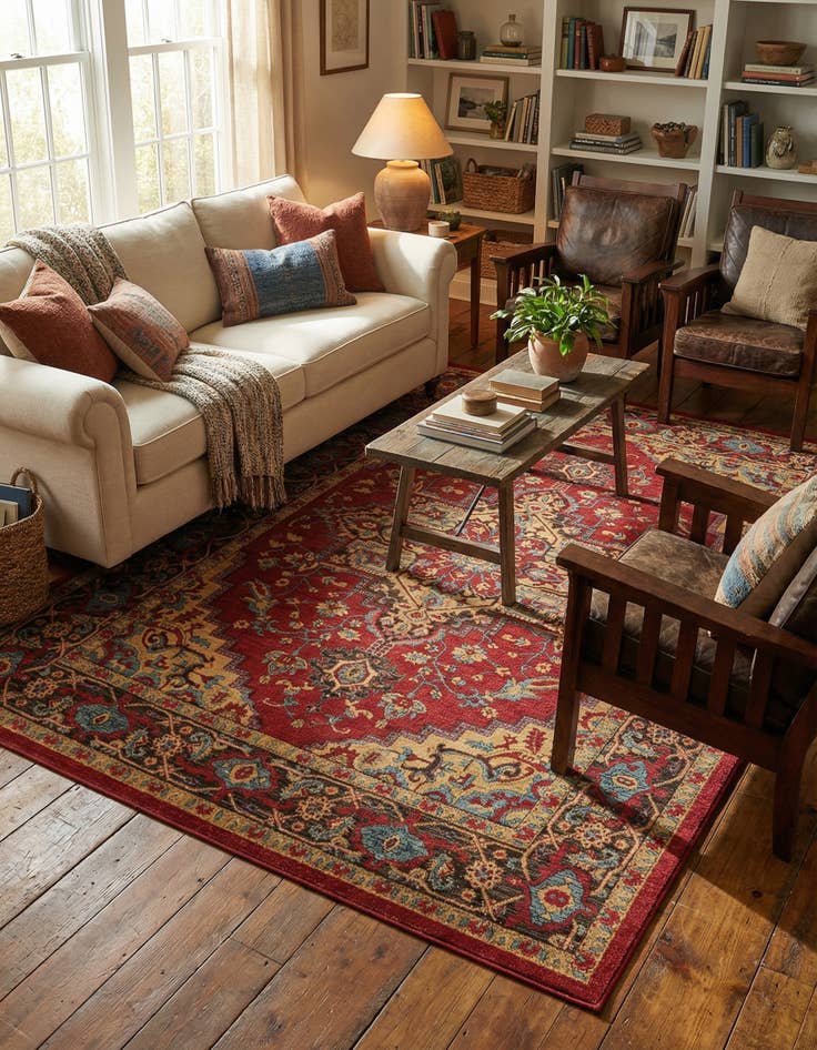 Detail image of 8' x 11' Serapi Rug