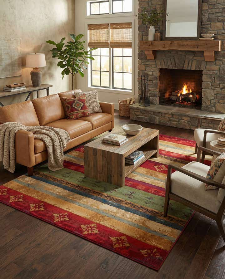 9' x 12' Easy-Clean Modern Indoor / Outdoor Rug