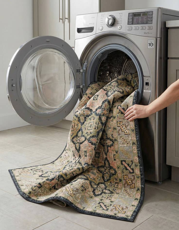 Detail image of 7' 10 x 10' Kamala Washable Rug