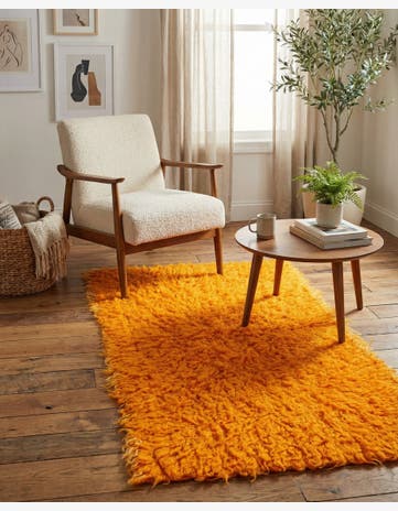 2' 1 x 4' 1 Hand Knotted Moroccan Wool Runner Rug