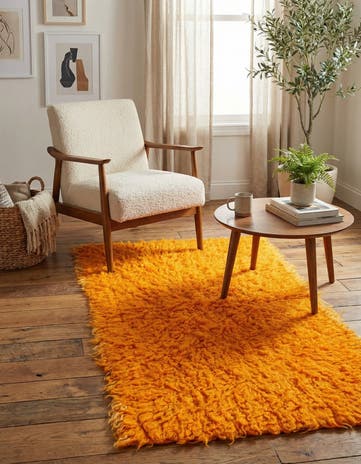 2' 1 x 4' 1 Hand Knotted Moroccan Wool Runner Rug