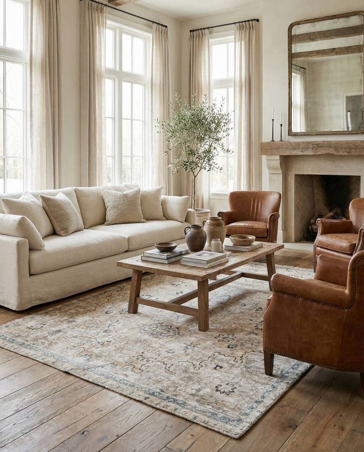 Detail image of 7' x 9' 10 Hand Knotted Ultra Vintage Persian Wool Rug