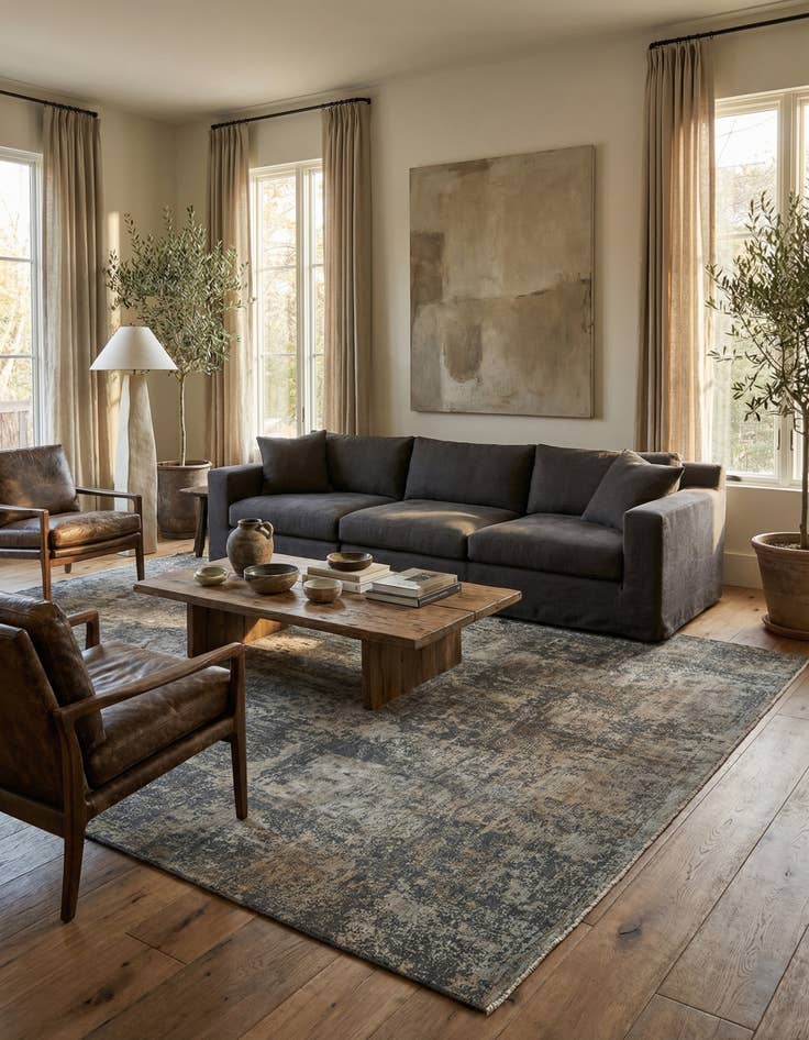 Detail image of 8' 3 x 11' 2 Hand Knotted Ultra Vintage Persian Wool Rug