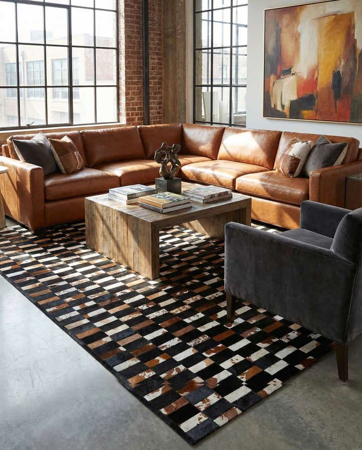 8' 3 x 10' Cowhide - Patchwork Rug