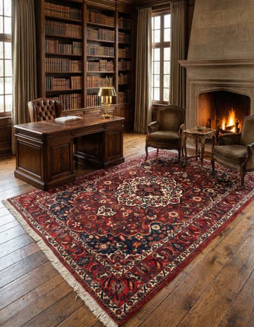 7' x 10' 3 Bachtiar Wool Rug