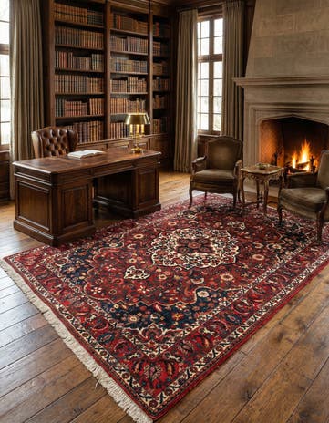 7' x 10' 3 Bachtiar Wool Rug