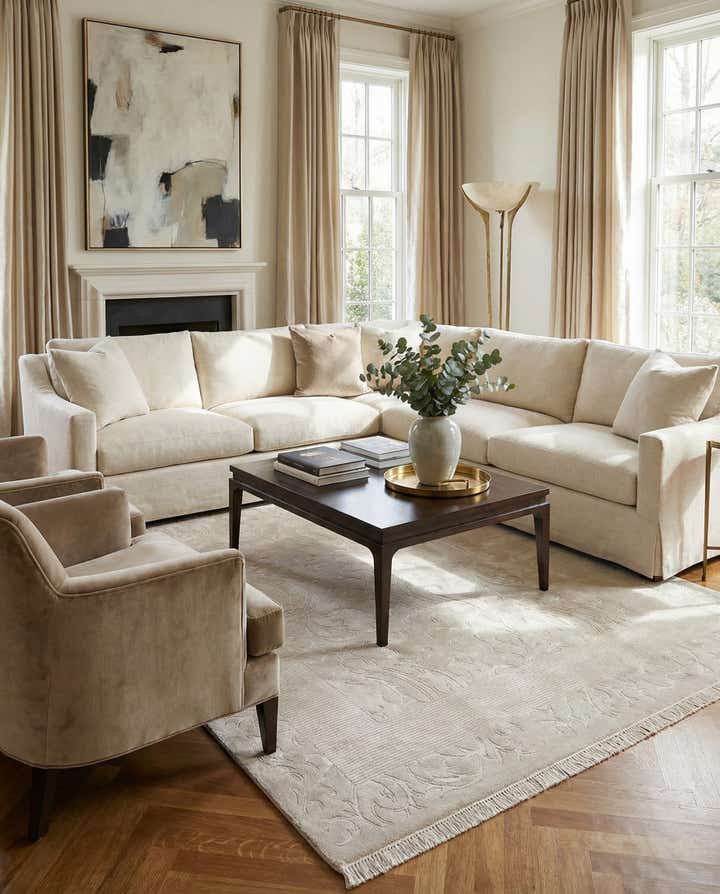 6' 7 x 9' 4 Hand Knotted Darya Wool Rug