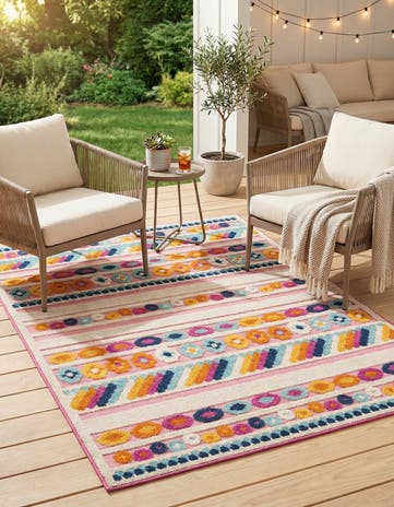 4' x 6' Easy-Clean Aruba Indoor / Outdoor Rug