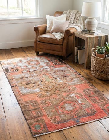 3' 1 x 6' Hand Knotted Ultra Vintage Persian Wool Runner Rug