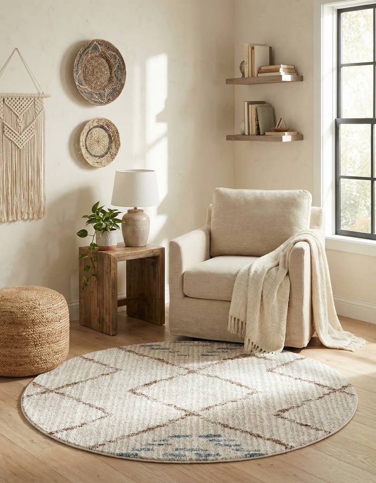 Detail image of 3' 3 x 3' 3 Aramis Round Rug