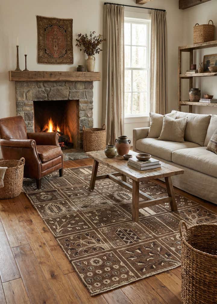 4' x 6' 10 Hand Knotted Ultra Vintage Persian Wool Rug