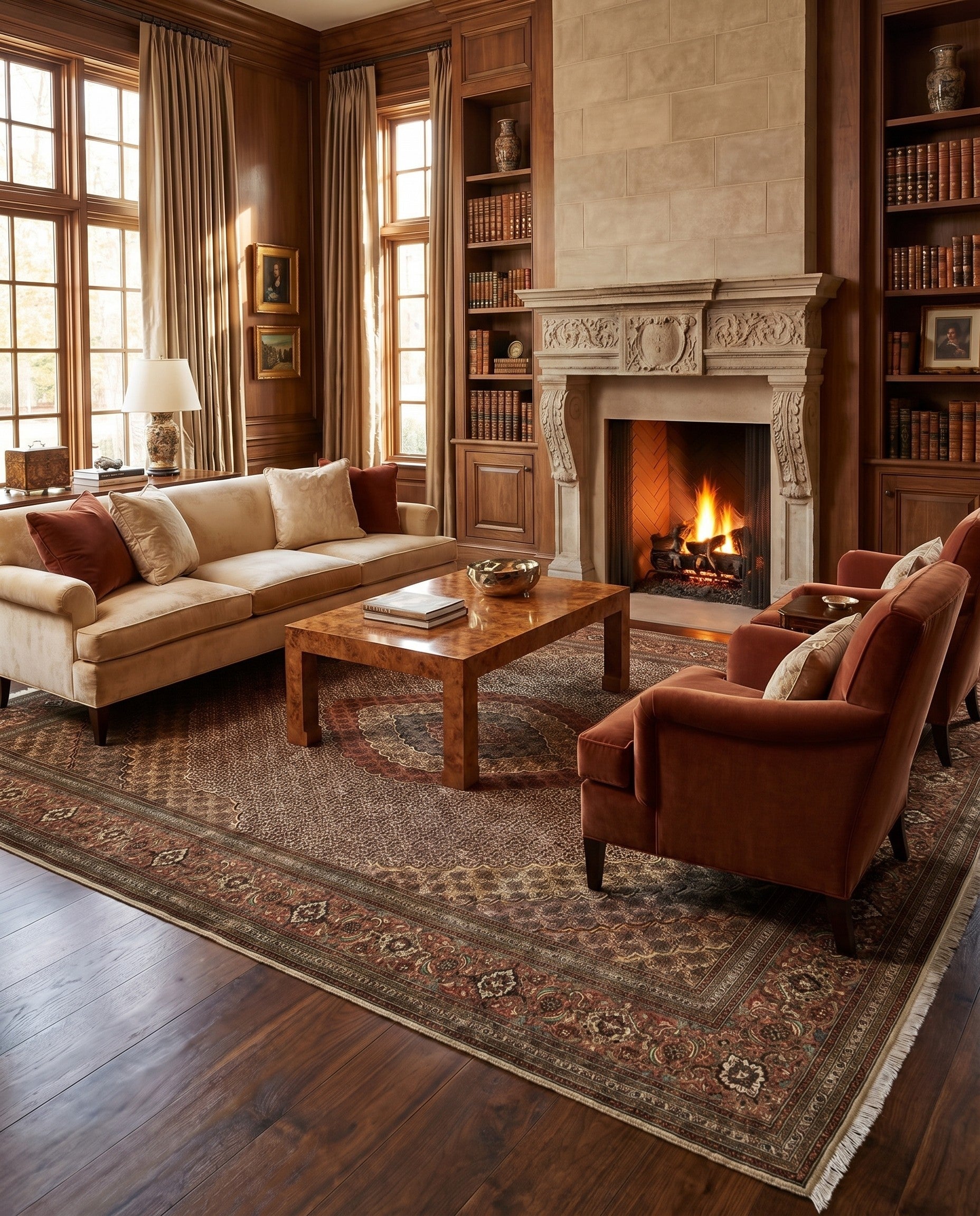 9' 10 x 12' 11 Tabriz Mahi Rug