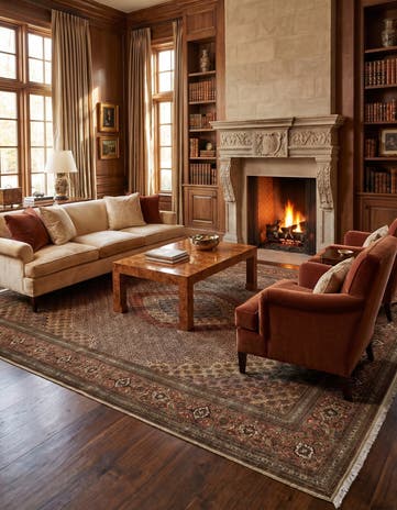 9' 10 x 12' 11 Tabriz Mahi Rug