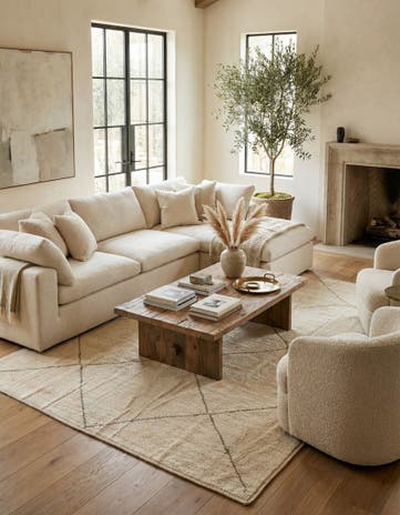 8' 1 x 10' 1 Hand Knotted Moroccan Wool Rug