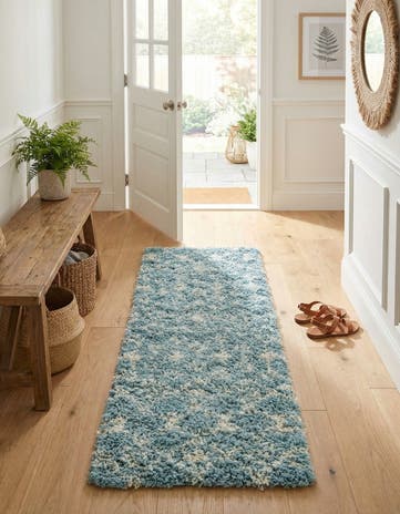 2' x 5' Moroccan Trellis Shag Runner Rug