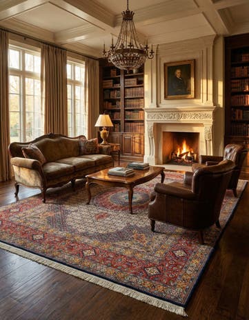9' 7 x 12' 9 Hand Knotted Mood Persian Wool Rug