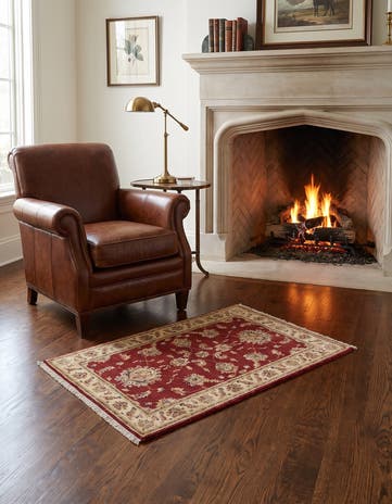 3' 6 x 5' 3 Hand Knotted Ziegler Rug