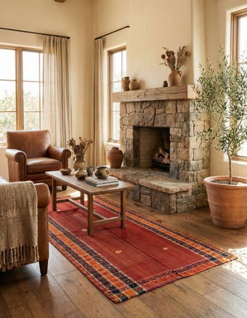 4' 10 x 8' 8 Jajim Wool Rug