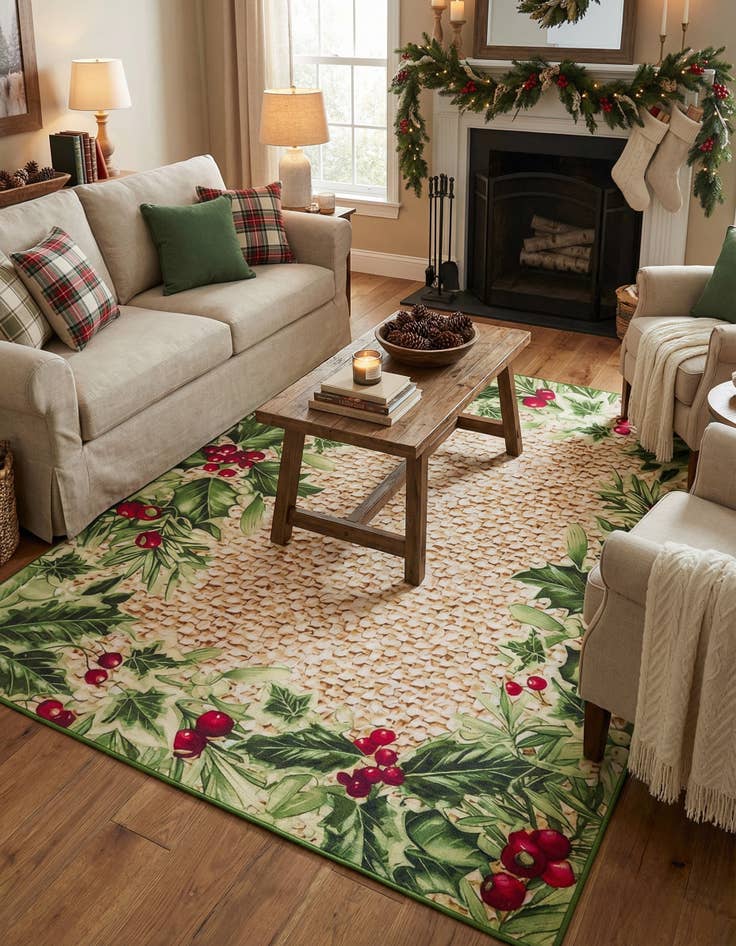 Detail image of 7' 10 x 10' Easy-Clean Jill Zarin Caribbean Indoor / Outdoor Rug
