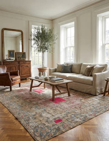 9' 3 x 12' 9 Hand Knotted Ultra Vintage Persian Wool Rug