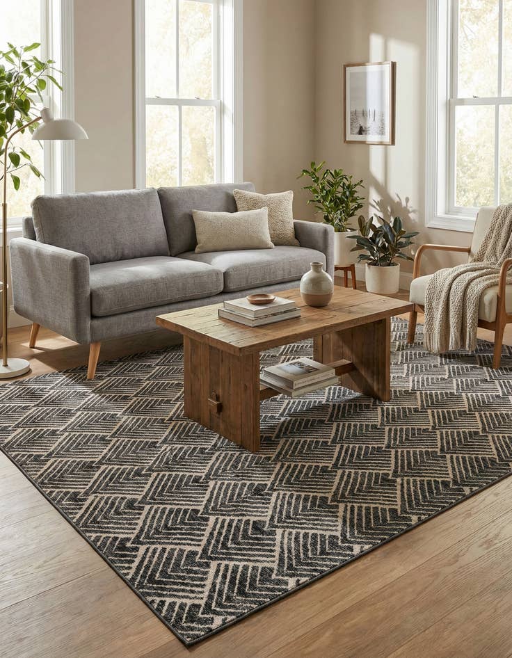 Detail image of 7' 10 x 10' Eco Trellis Rug