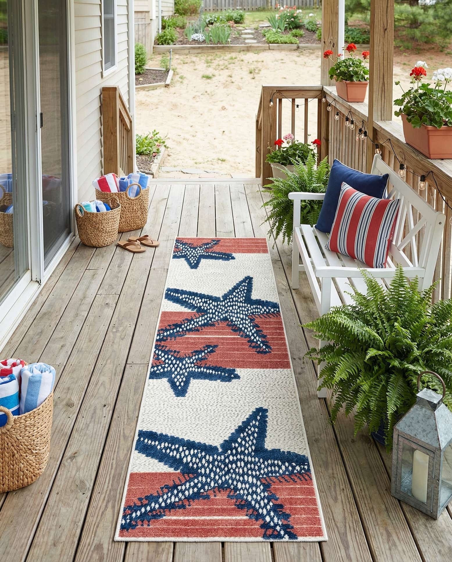 2' x 8' Easy-Clean Belize Indoor / Outdoor Runner Rug