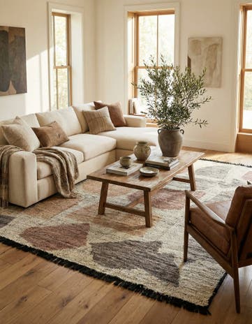 8' 5 x 9' 4 Hand Knotted Moroccan Wool Rug