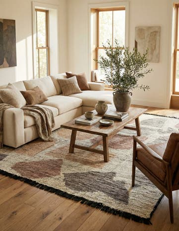 8' 5 x 9' 4 Hand Knotted Moroccan Wool Rug