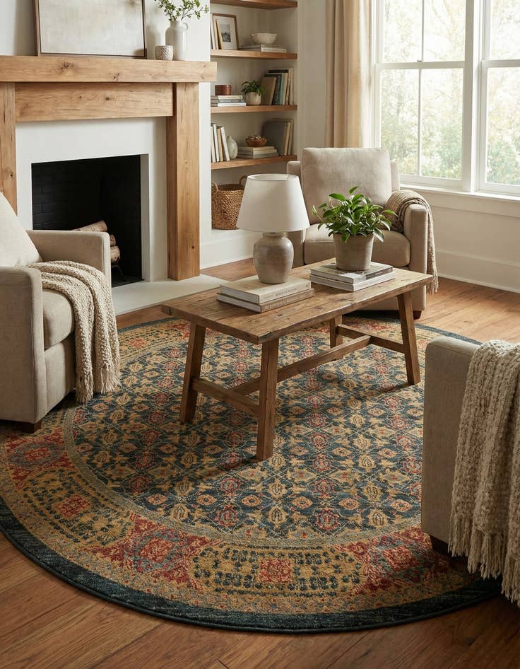 Detail image of  8' x 8' Amina Round Rug