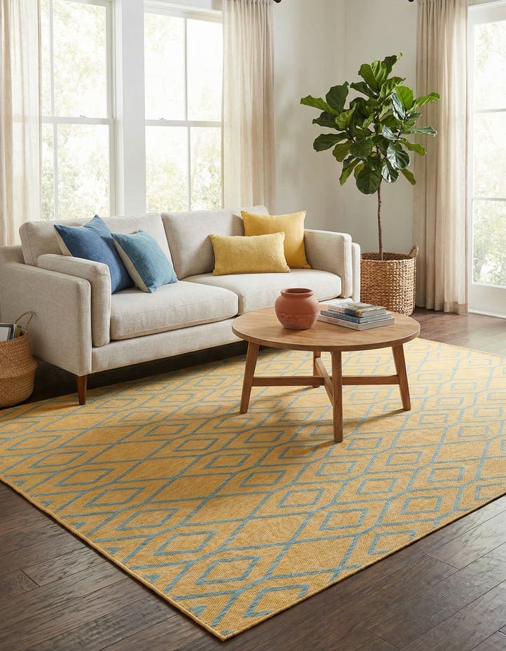 7' x 10' Easy-Clean Jill Zarin Turks and Ca...