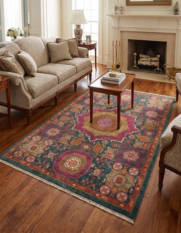 4' x 7' 3 Hand Knotted Mamluk Ziegler Rug