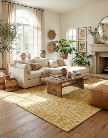 4' 10 x 8' Hand Knotted Moroccan Wool Rug