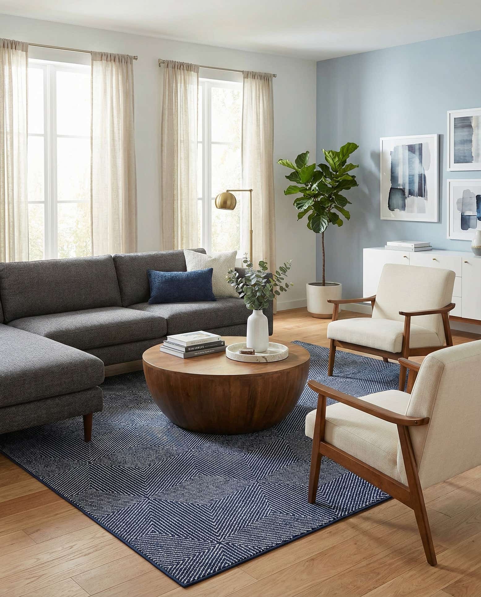 9' x 12' Easy-Clean Sabrina Soto Indoor / Outdoor Rug