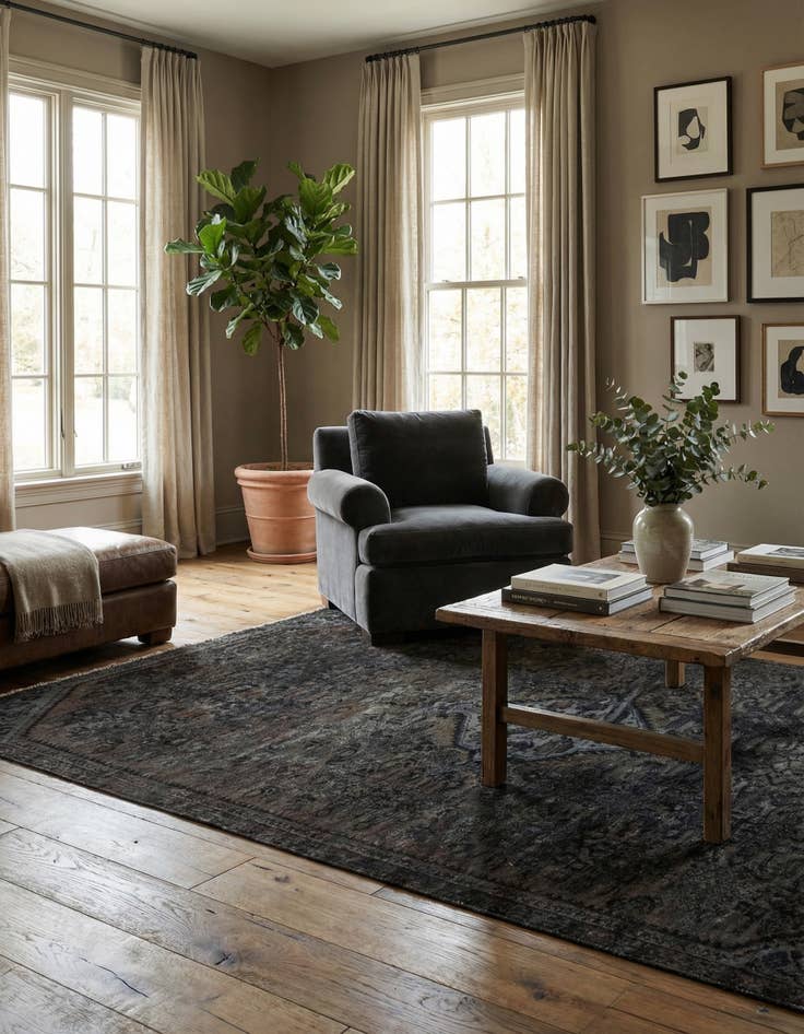 Detail image of 4' x 9' 3  Hand Knotted Ultra Vintage Persian Wool Runner Rug