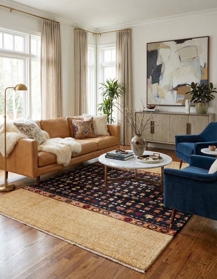 Detail image of 7' 10 x 10' 1  Hand Knotted Darya Rug