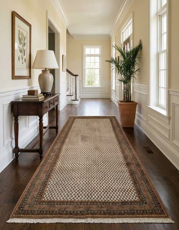 6' 2 x 11' 7 Hand Knotted Mir Wool Runner Rug