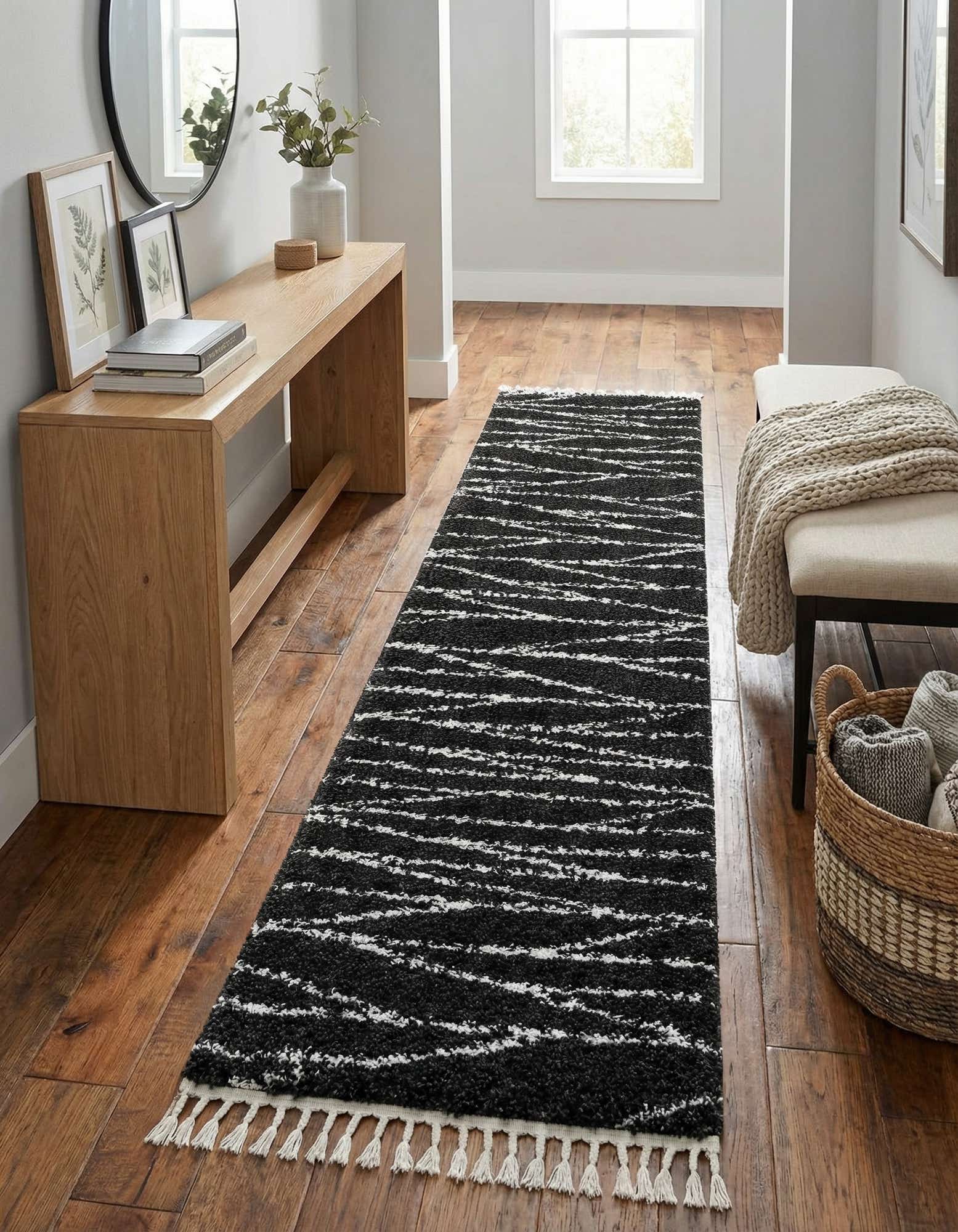 2' 7 x 12' Serenity Shag Runner Rug