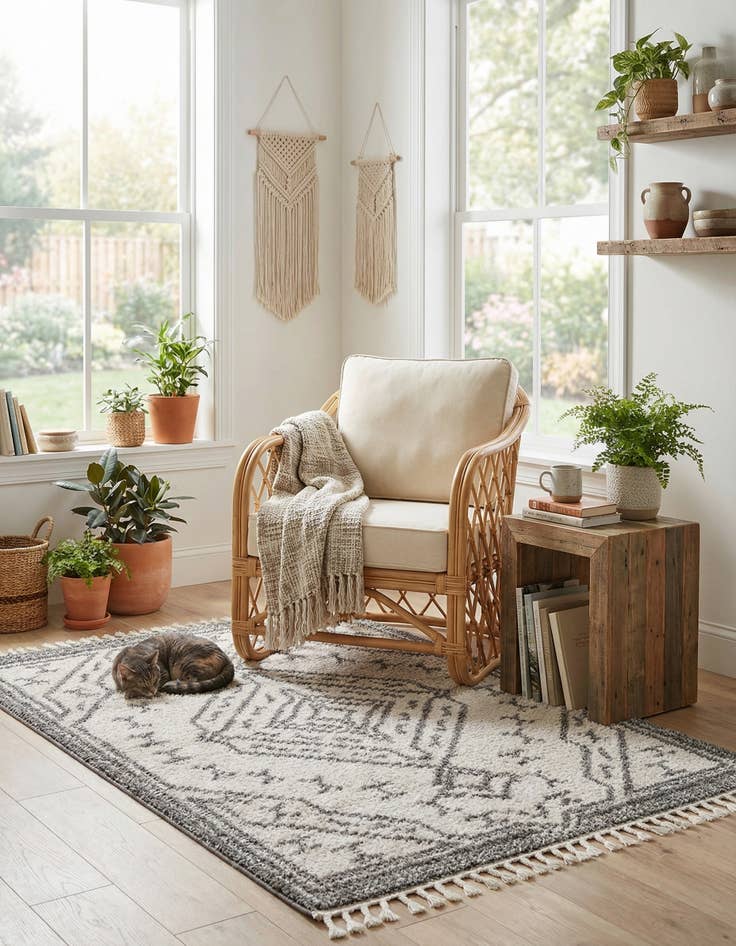 Detail image of 5' 3 x 7' 8 Lagom Shag Rug